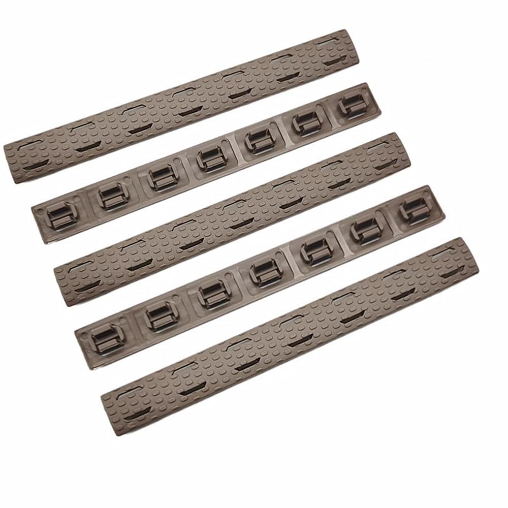 APPLUSGEAR rail set embossed texture provides improved grip on rugged setups.