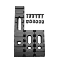 APLUSGEAR slotted Picatinny section kit assembled for versatile accessory mounting.