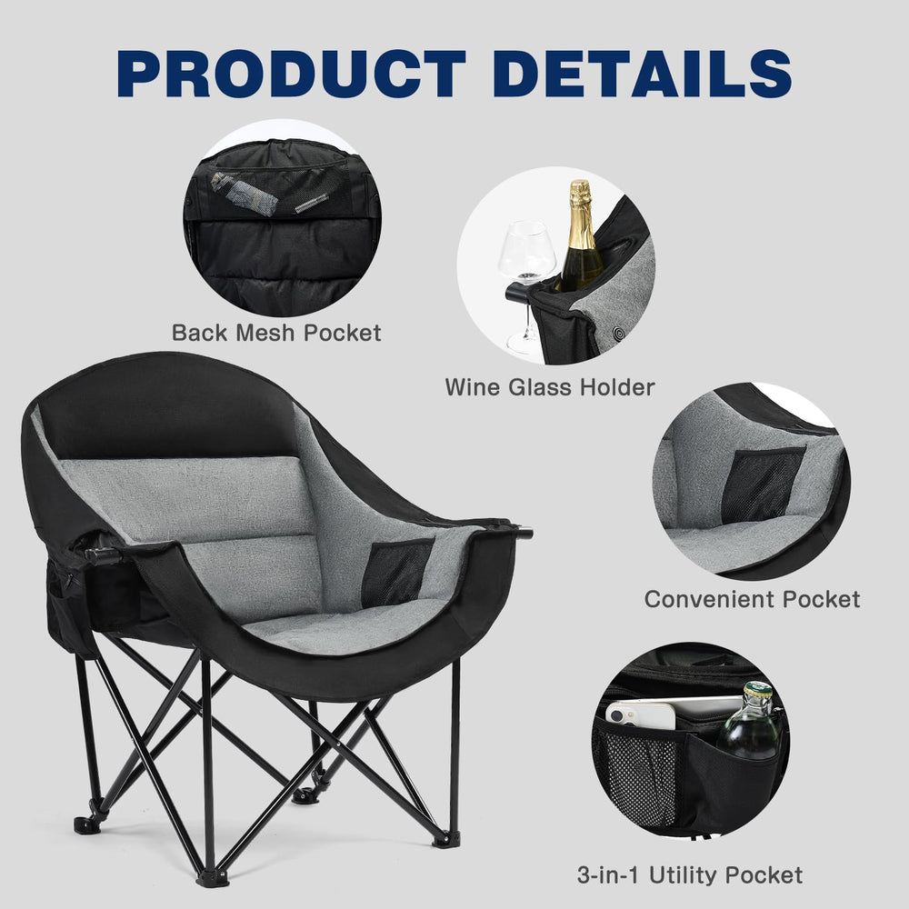 Apollo Walker chair ready for outdoor moments at the beach, park, or tailgate.