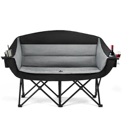 Apollo Walker oversized double camping chair demonstrates roomy seating for two adults outdoors.