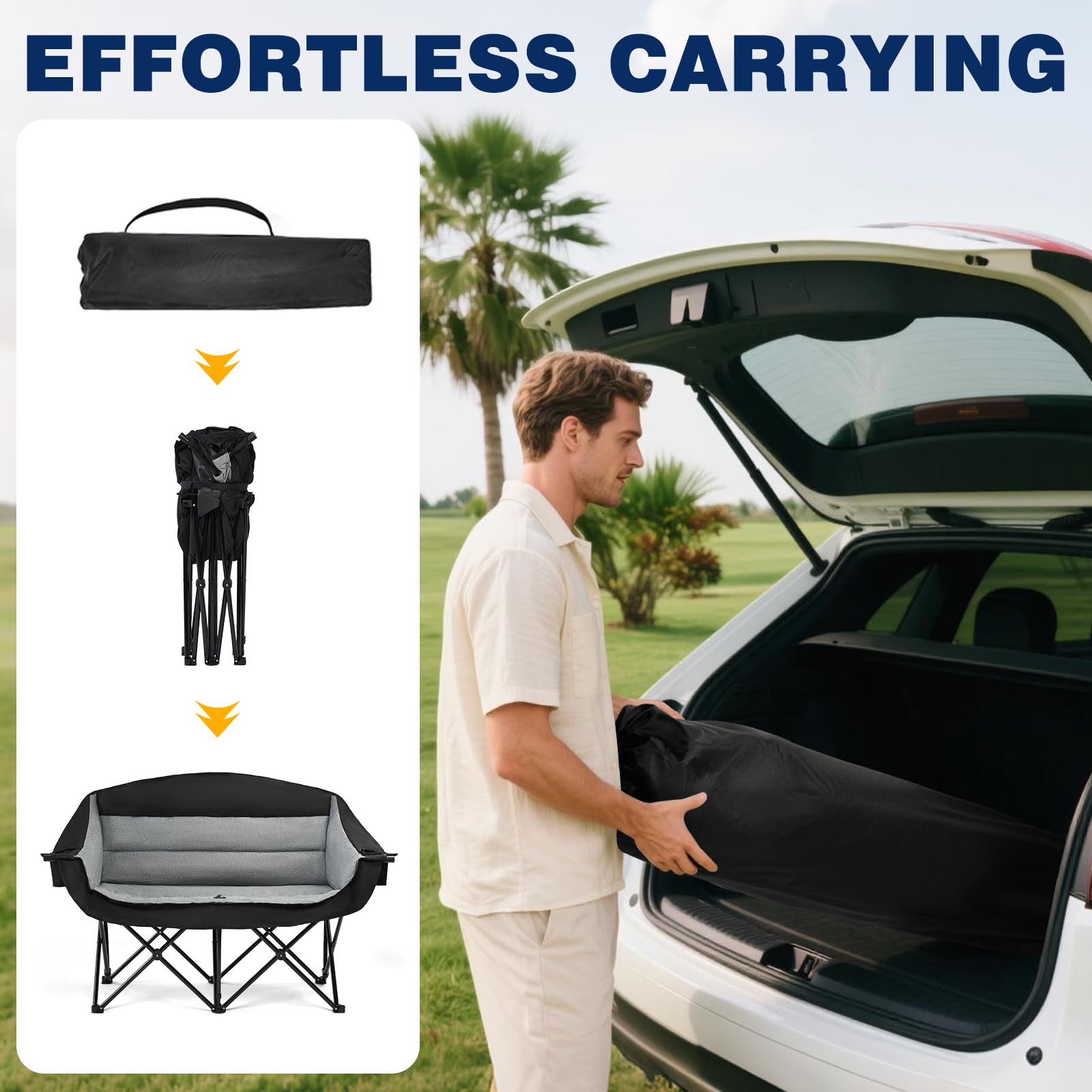 Apollo Walker tear-resistant 600D fabric resists wear during long outdoor gatherings.