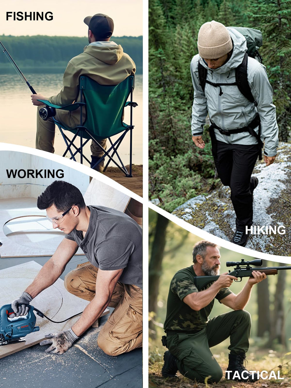 Apotemis men's ripstop cargo pants pocket layout showing 13-pocket versatility.