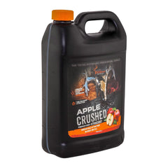 Apple Crushed liquid attractant poured on ground for deer lure