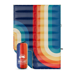 APSMILE outdoor down blanket fabric close-up with water-repellent finish for all-weather use
