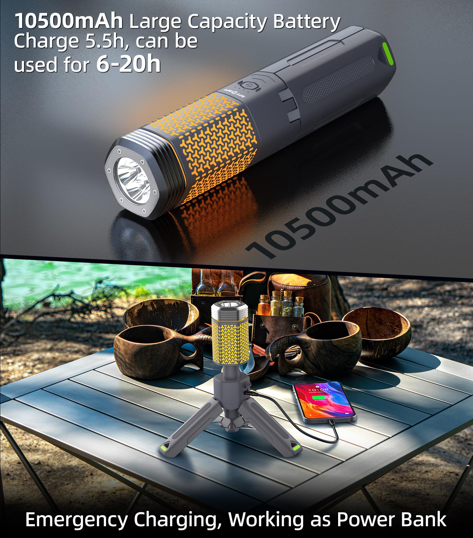 APTMAPT compact handle provides comfortable grip and easy handling.