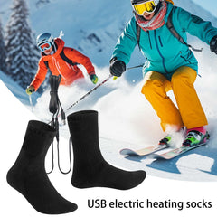 Apujent heated socks maintaining 55°C for steady warmth