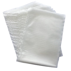 One hundred PVA water-soluble fishing bait bags, 10x14cm, transparent