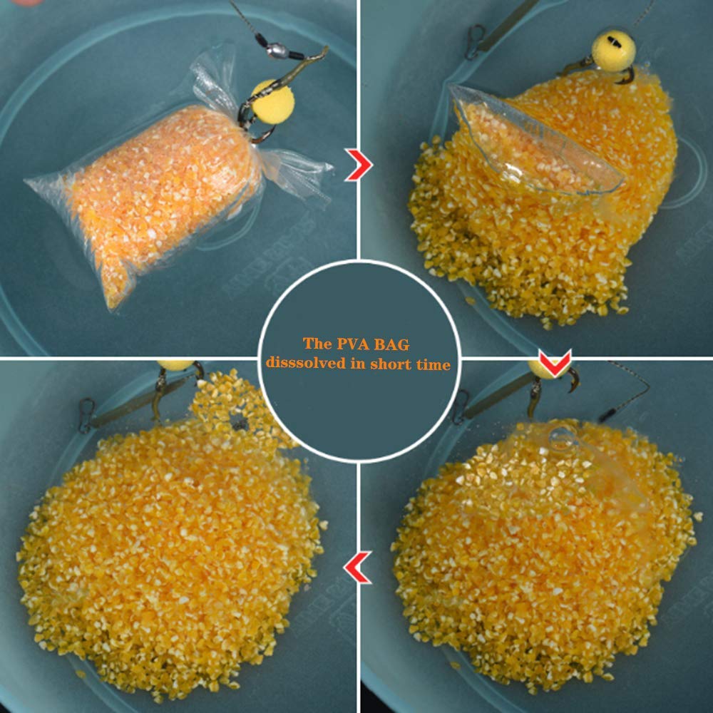Putting bait into the PVA water-soluble bag