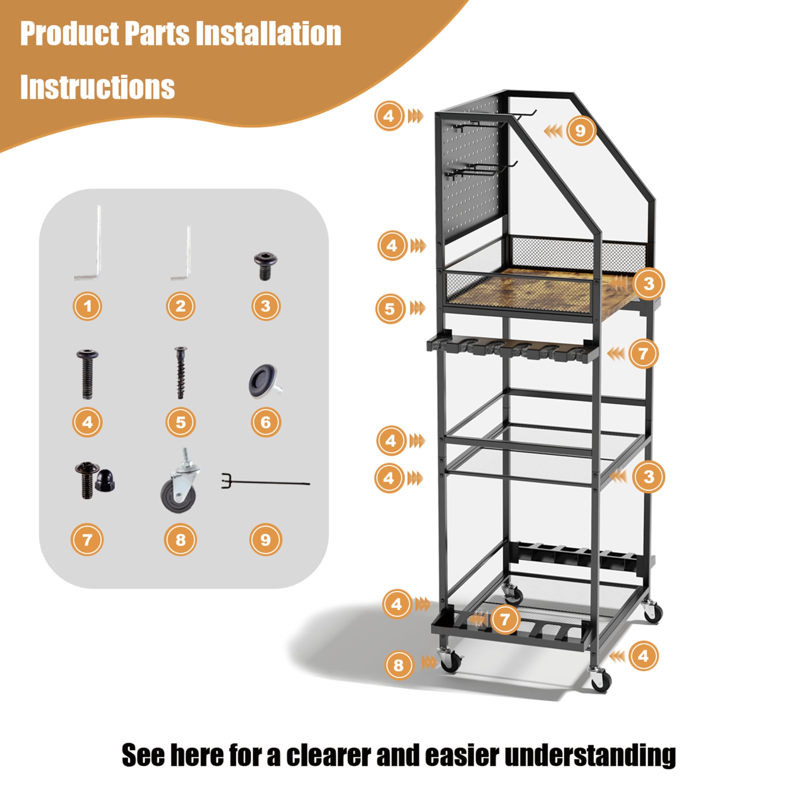 AQNTQCN iron-and-wood structure conveying durable storage aesthetic