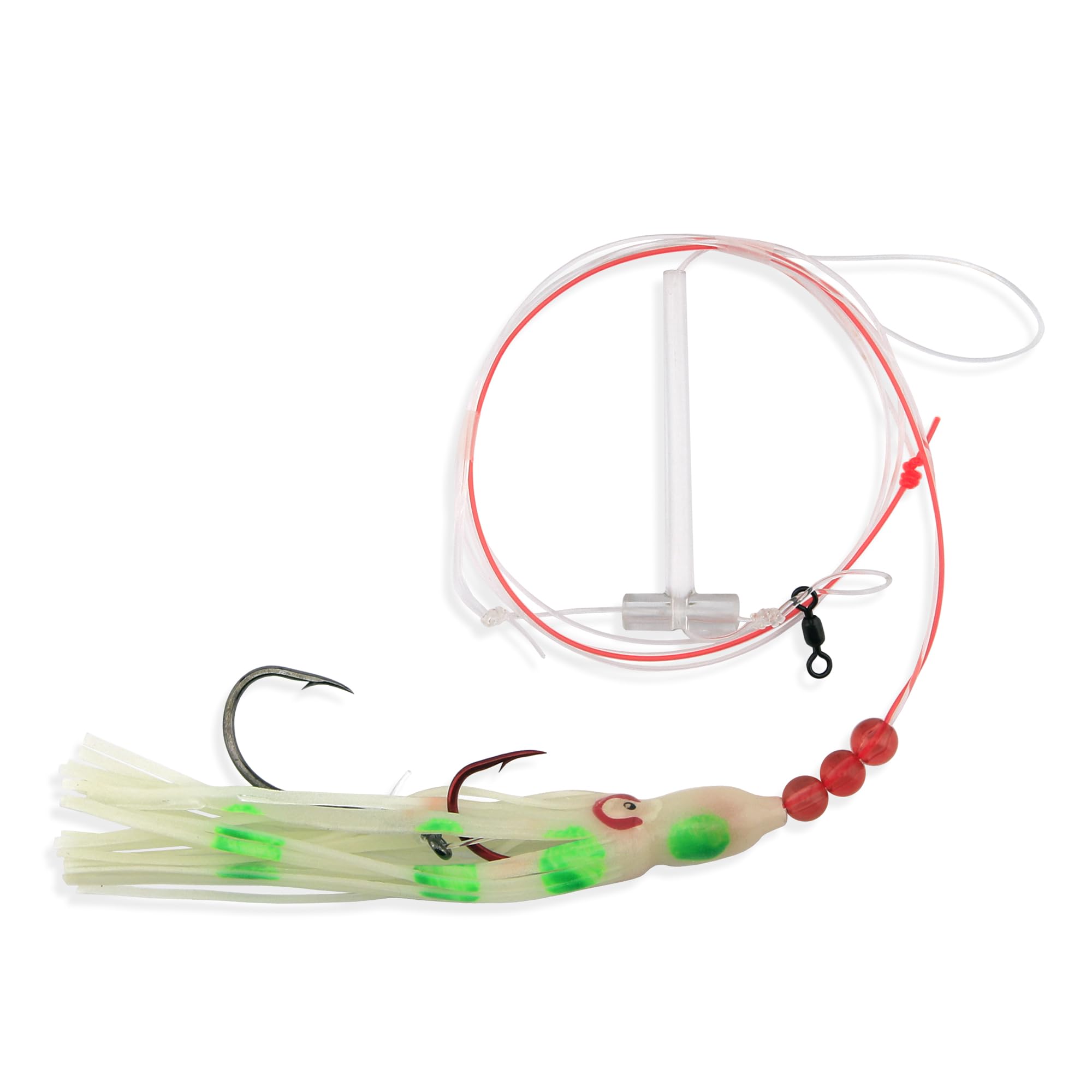 Aqua-Clear Adj Tandem Rig with T-standoff shows quick rigging and stability.