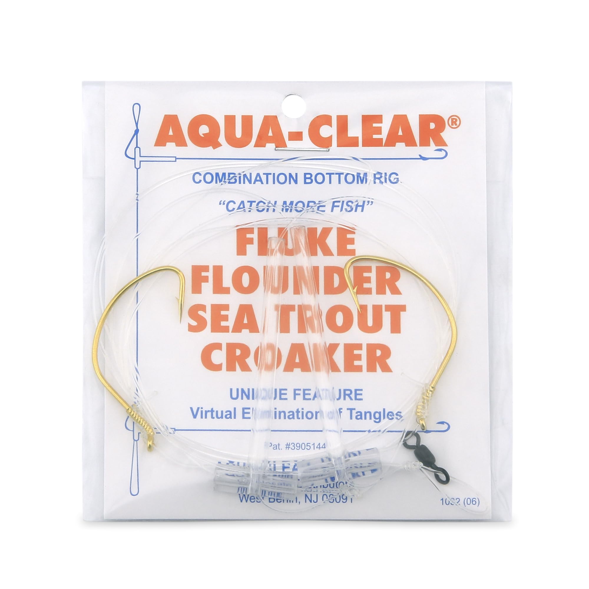 AquaClear FW-1A bottom rig with gold clear finish for smooth casting.