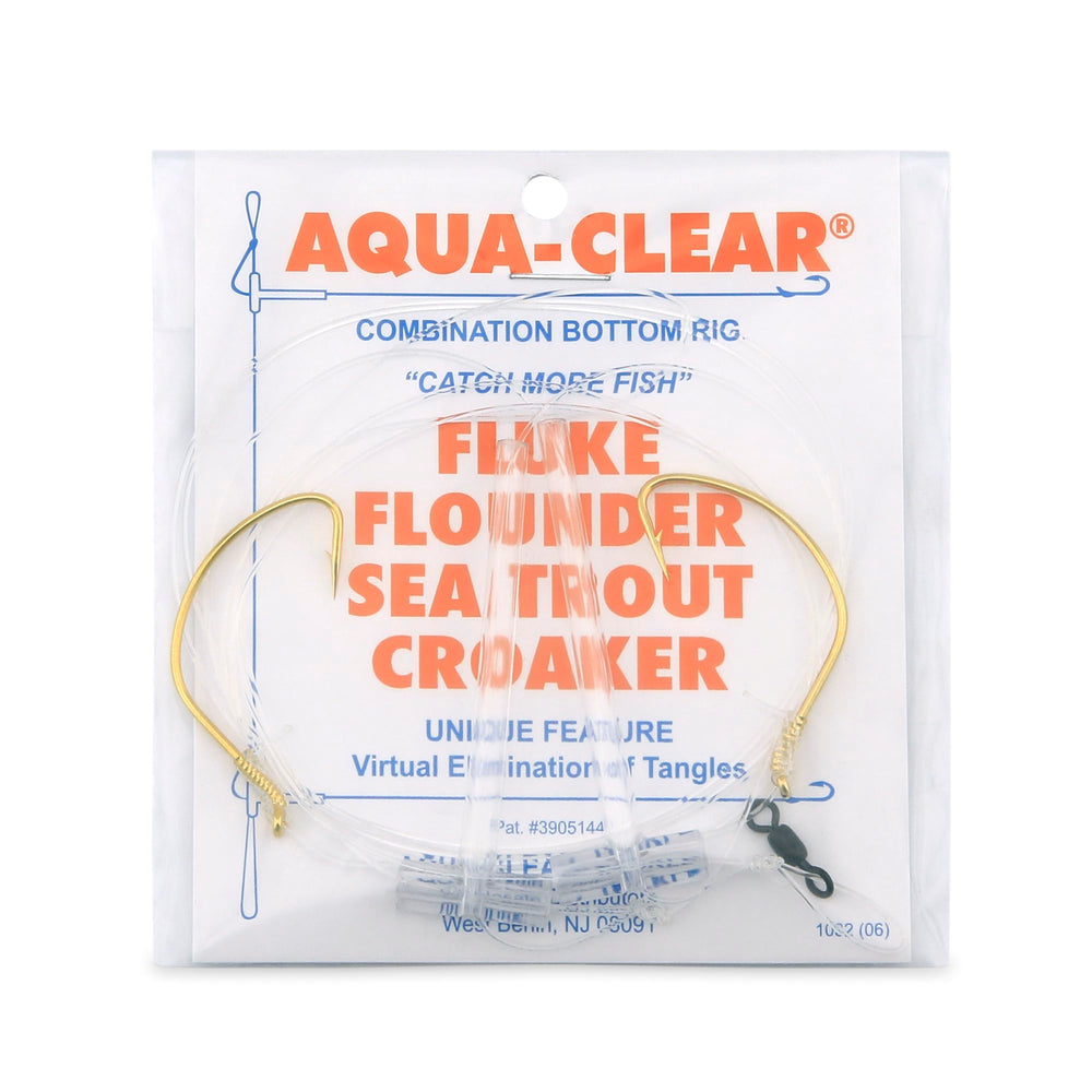 AquaClear FW-1A bottom rig with gold clear finish for smooth casting.