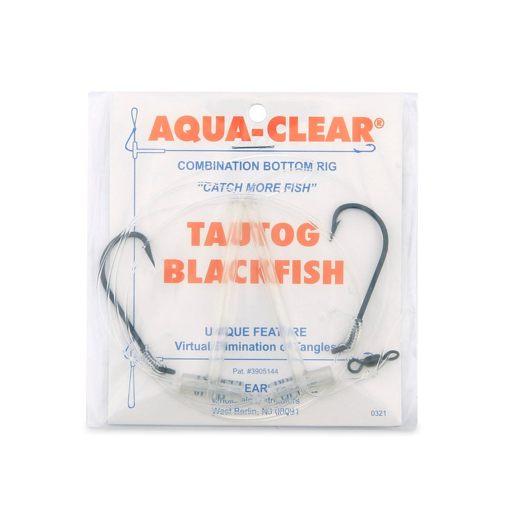 Aqua-Clear Hi-Lo Combo Rig for tautog, blackfish, and sheepshead with Size 3 Virginia hook and 8 inch leads