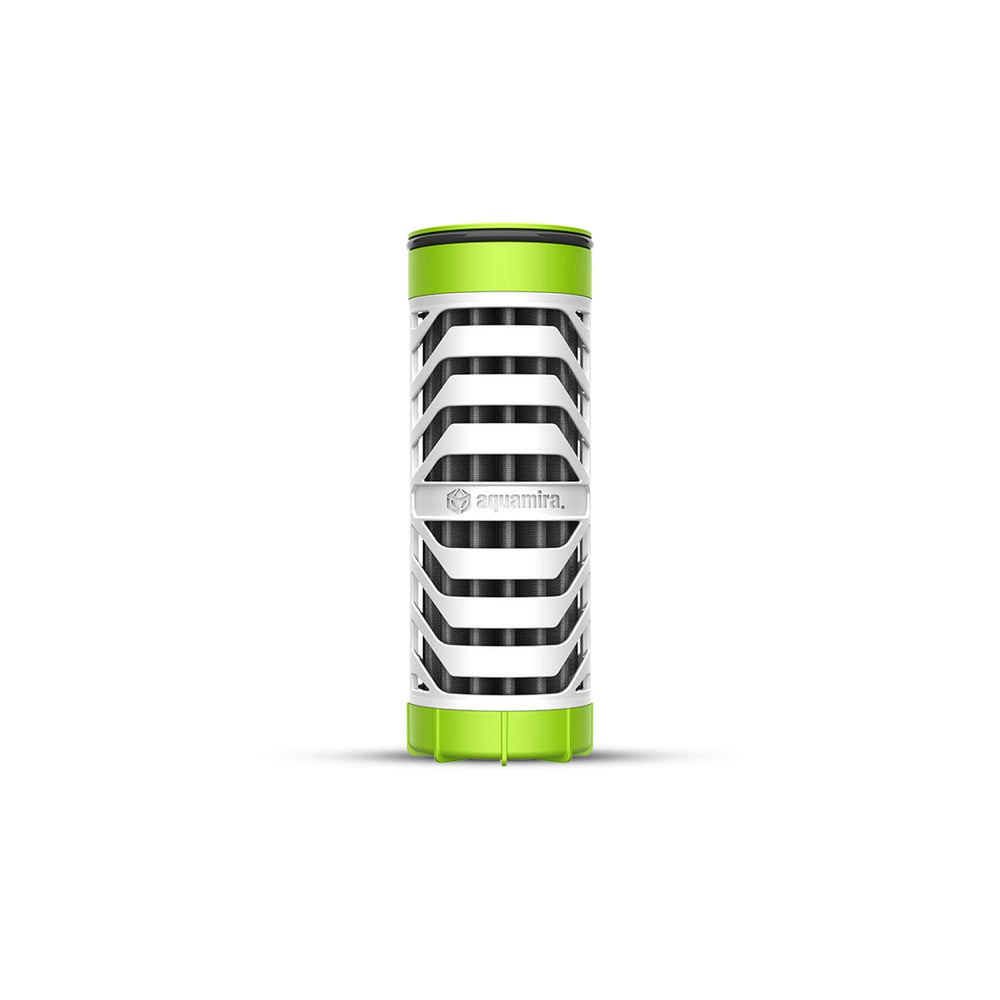 Aquamira Backcountry Filter front view for hiking-ready compact design.