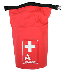 Aquapac first aid kit bag with secure buckle for reliable closure on the go.