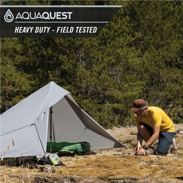 AquaQuest Defender Tarp 19 tie-outs enable versatile shelter layouts