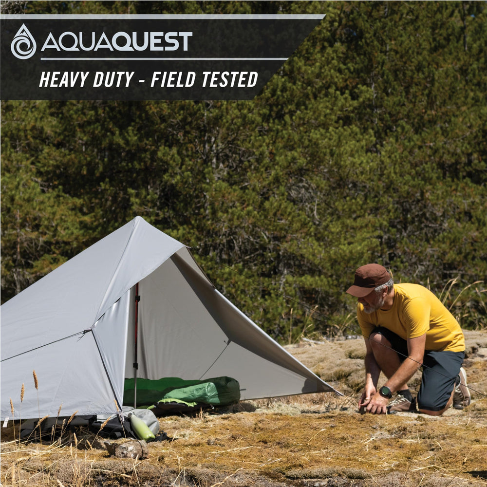 AquaQuest Defender Tarp 19 tie-outs enable versatile shelter layouts