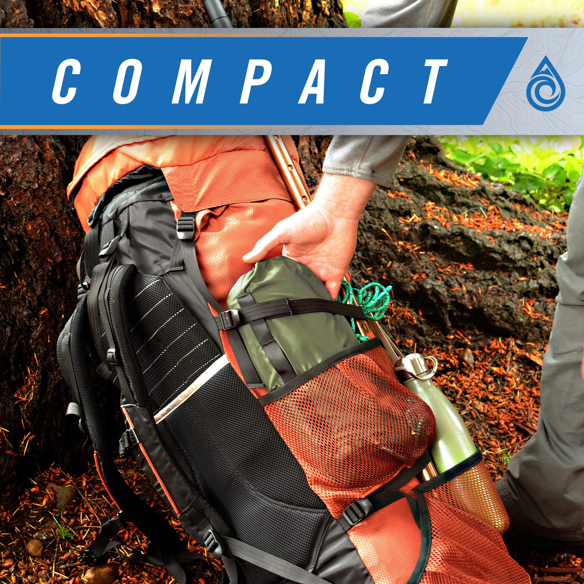 AquaQuest Hideaway Bivy with clear TPU window to view the night sky.