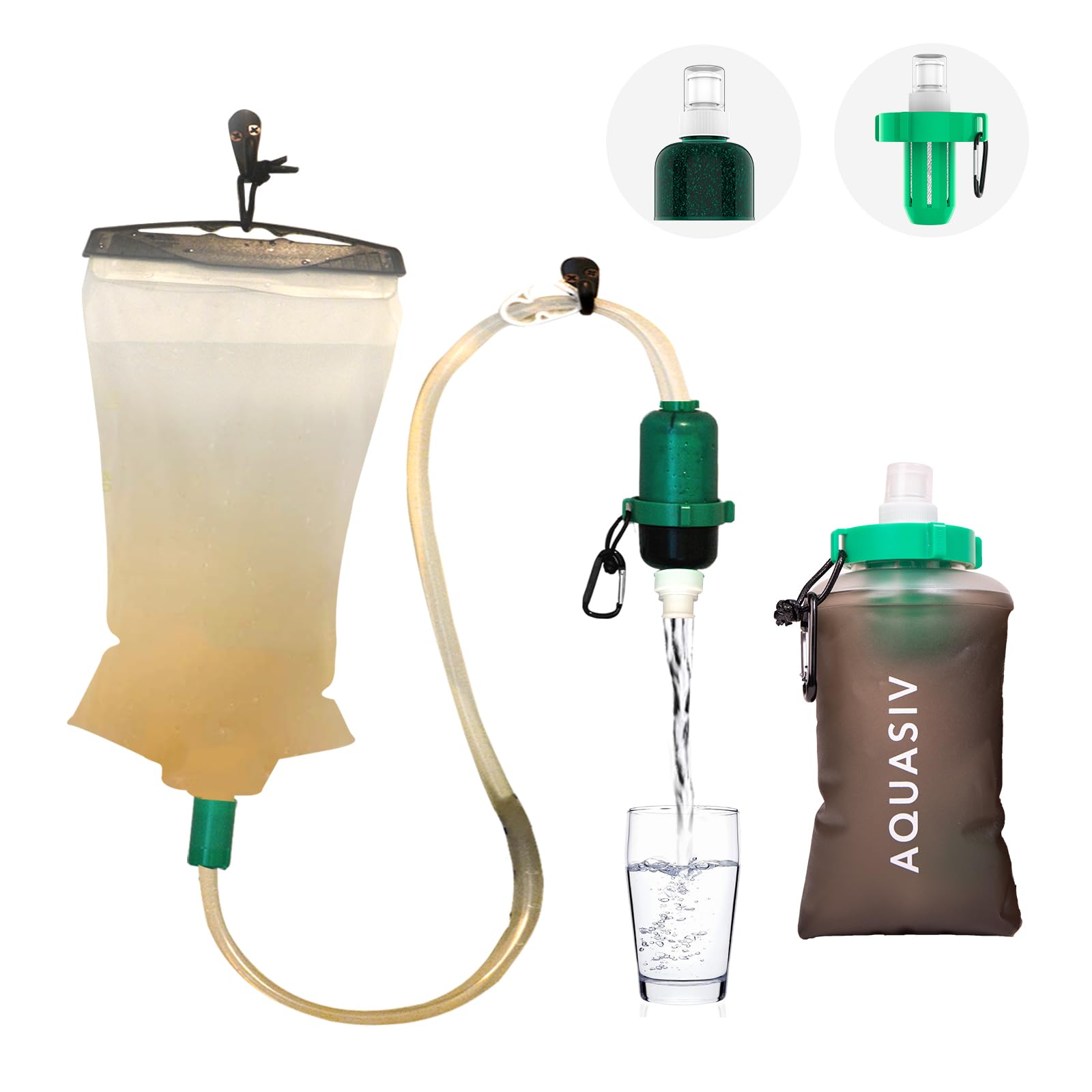 AQUASIV Basecamp Kit assembled for outdoor adventure and clean water on the go