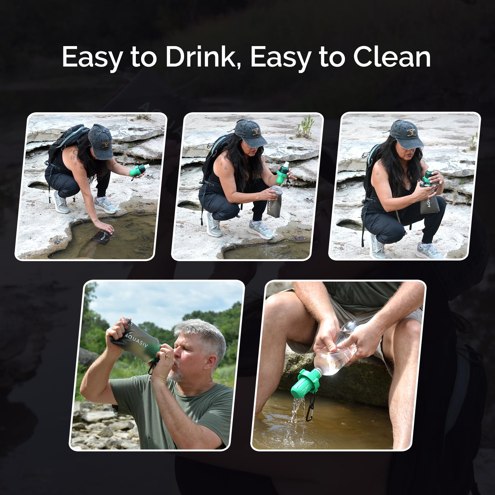 AQUASIV backwashing mechanism for easy maintenance