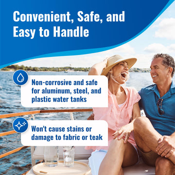 Aquatabs water safety check strips verify chlorine levels after treatment.