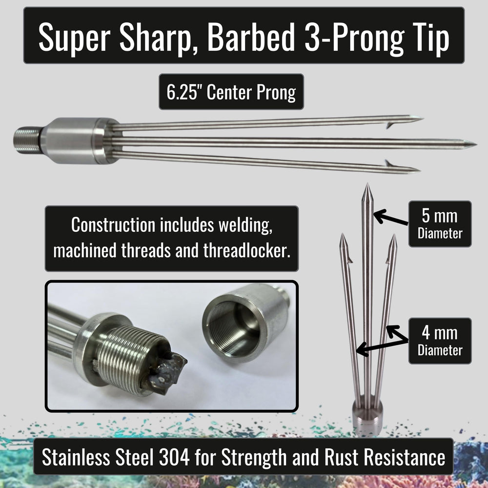 Aquatic Hunt Tourney King 7-inch replaceable tip for secure catches.