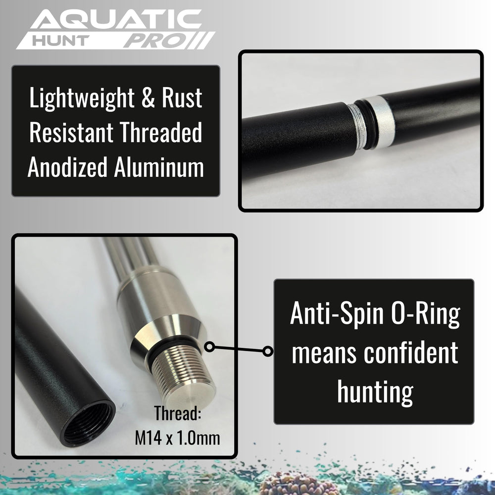 Aquatic Hunt Tourney King anti-spin o-rings maintain stable accuracy.