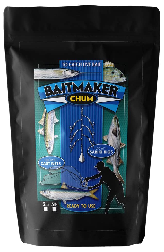Aquatic Nutrition baitmaker brown packaging demonstrates easy bait attractant for faster casting.