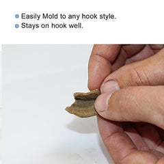Ball-shaped bait sinks faster in current to reach target fish.