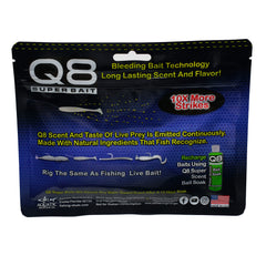 Aquatic Nutrition Q8 Lucky Penny close-up reveals bleeding bait technology for stronger attraction