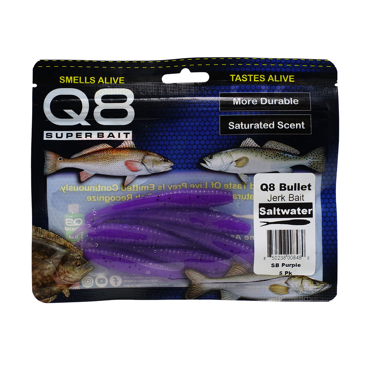 Aquatic Nutrition Q8 SB Purple close-up shows saturated scent and lifelike appeal.