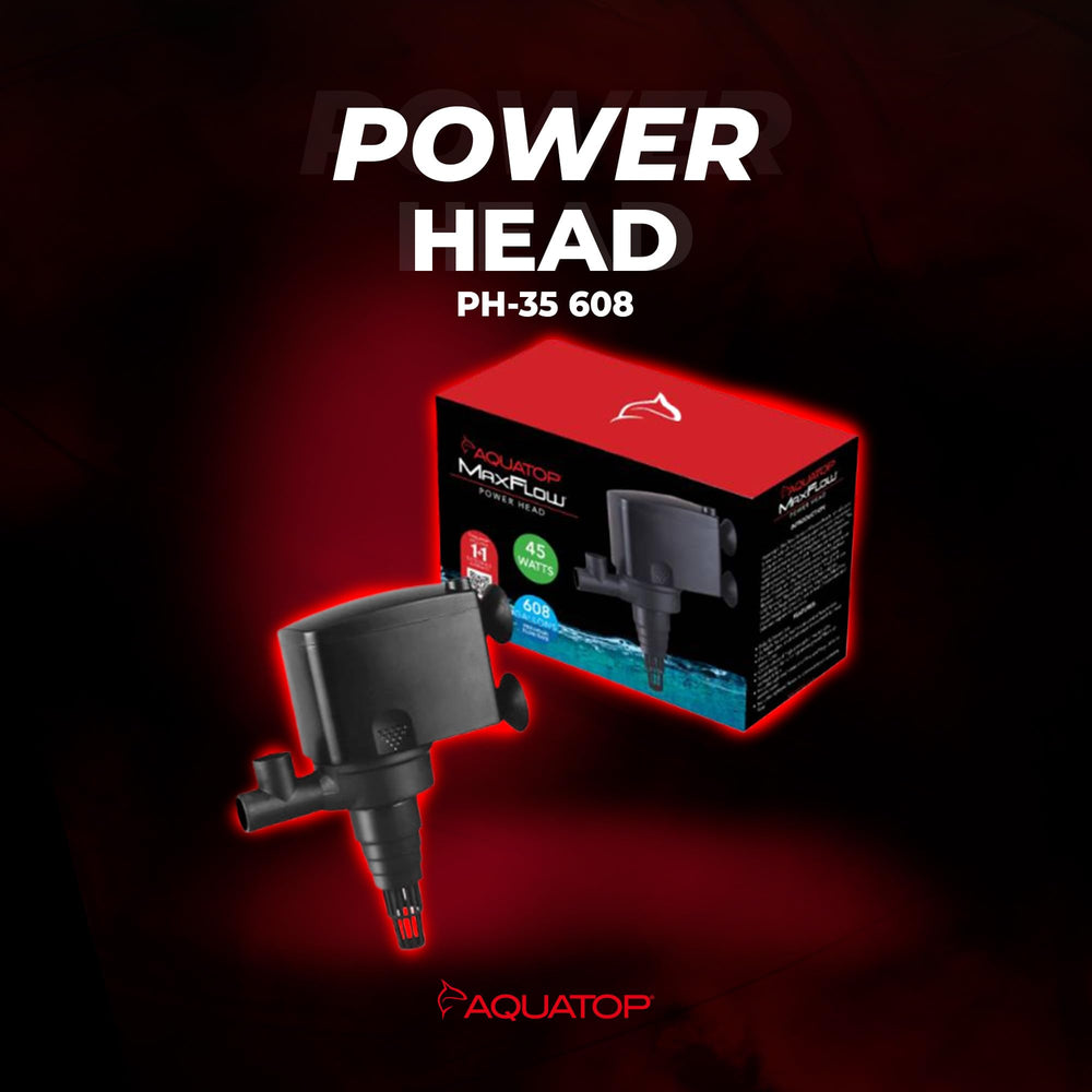 Aquatop MaxFlow with air intake enabling enhanced aeration in aquariums.