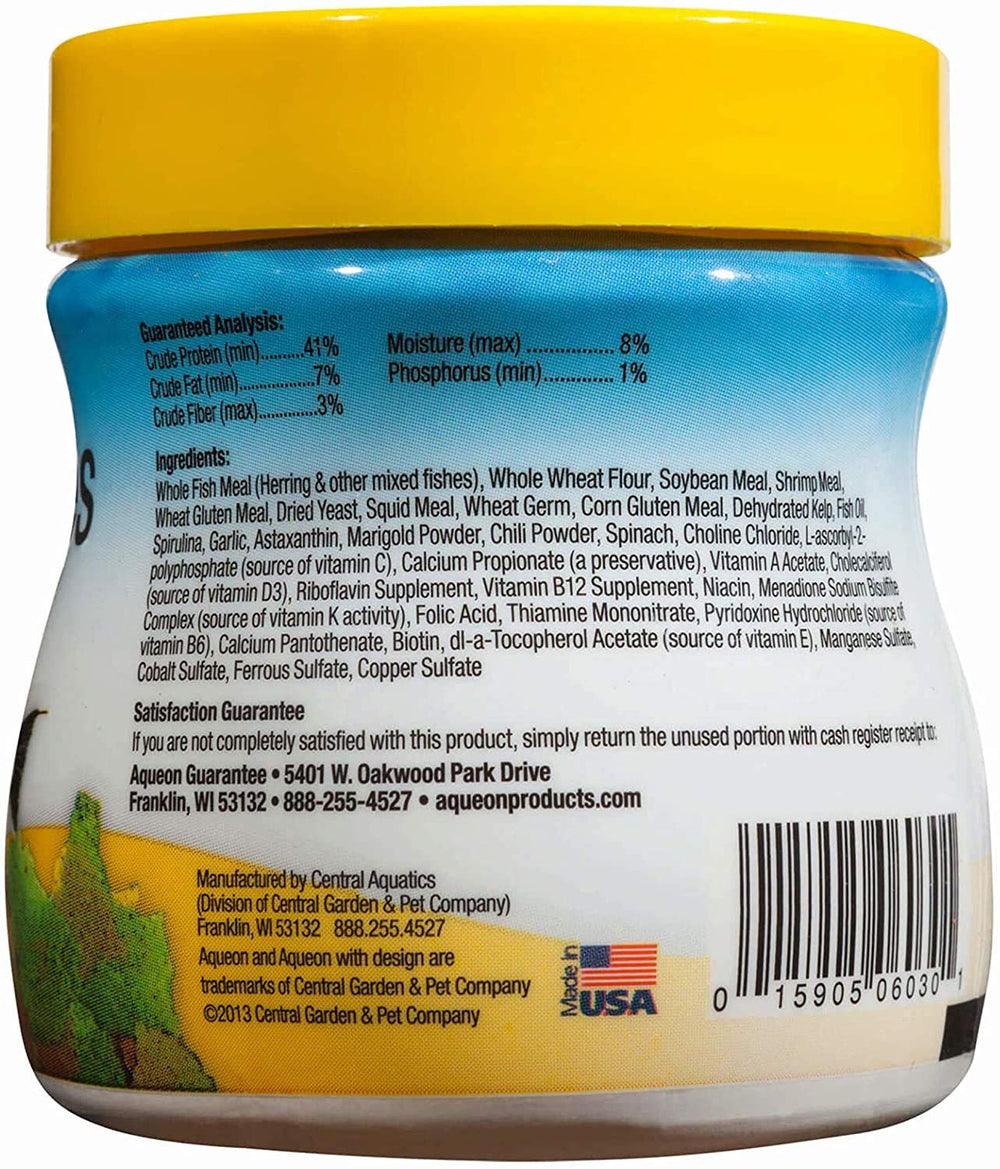 Aqueon Tropical Flakes 0.45oz pack, ready-to-use daily nutrition for tropical fish.