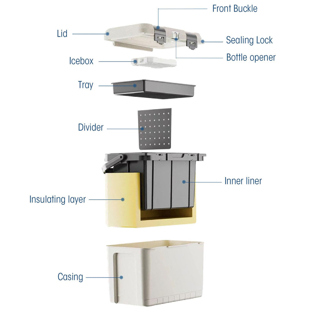 Aqur2020 camping-beach-boating cooler suited for versatile outdoor activities.