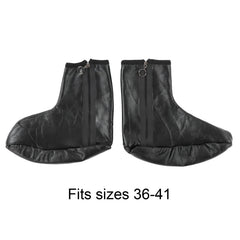 AQUR2020 PU Leather Muslim Socks unisex design fits shared wardrobes.