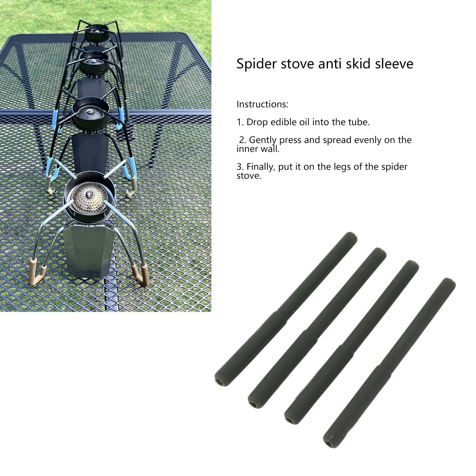 Aqur2020 stove leg protector arm green showing durable material