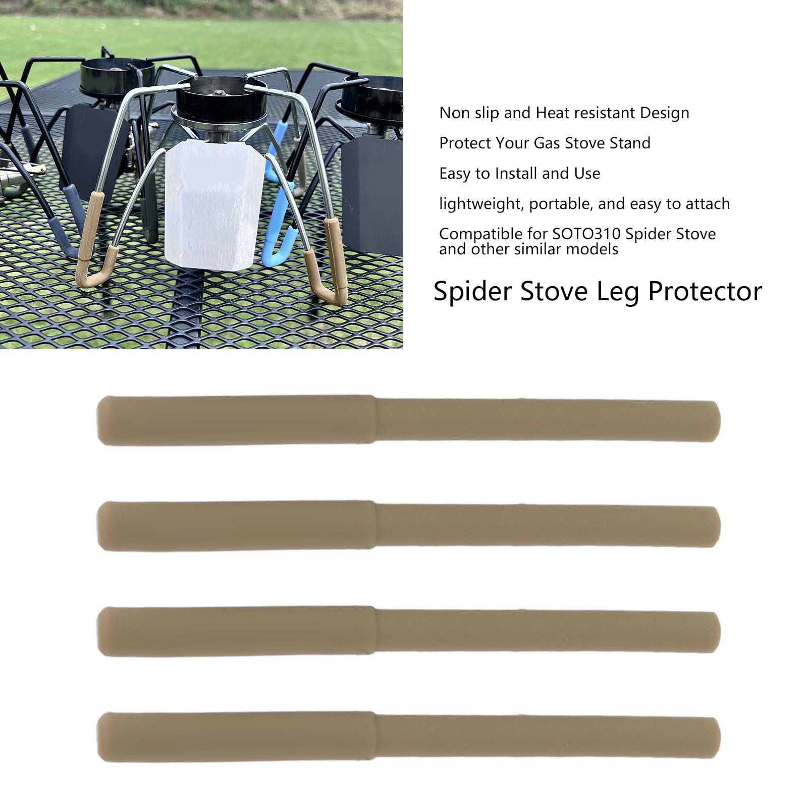 Durable construction protects stove stand from wear and scratches.