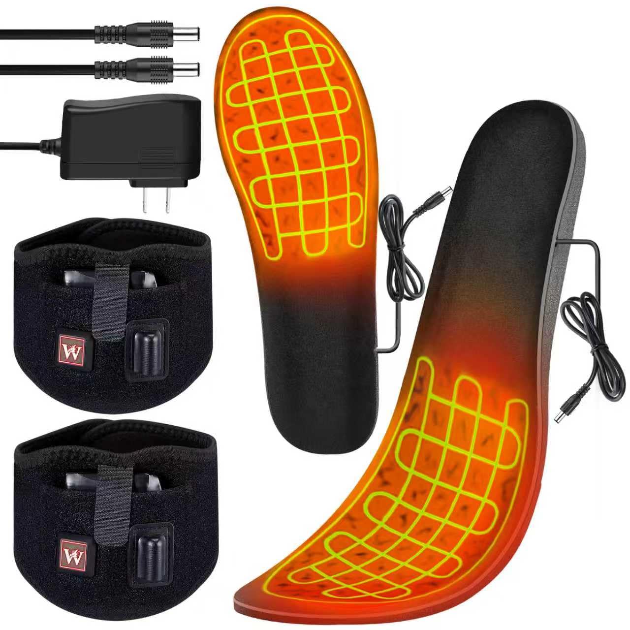 AQveriG heated insoles battery packs extend warmth for all-day outdoor use.