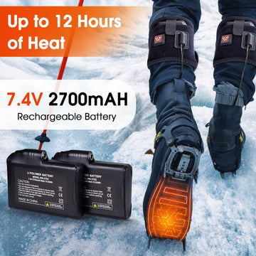 AQveriG heated insoles detachable batteries in the sole for easy swaps.
