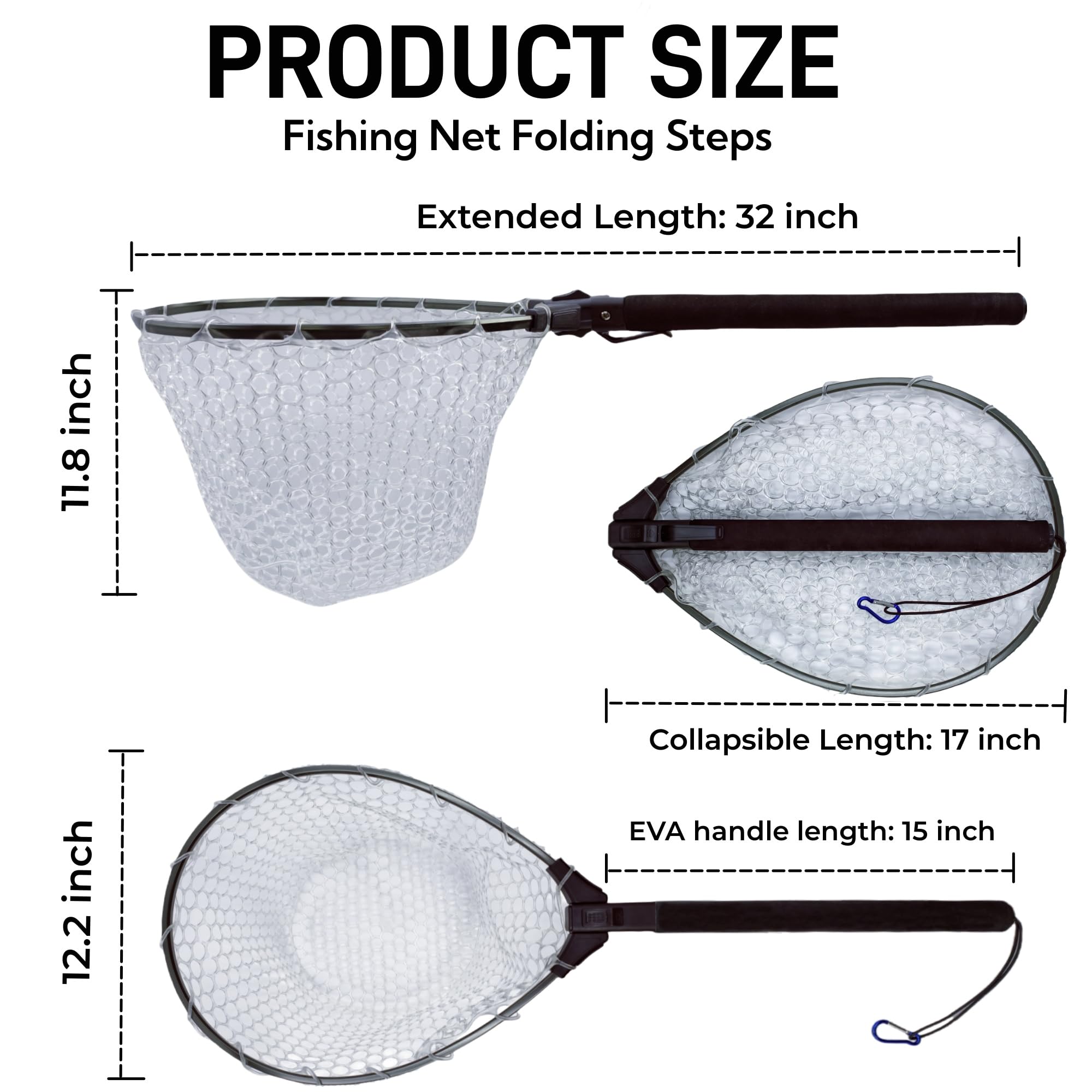 Durable aluminum handle with EVA grip