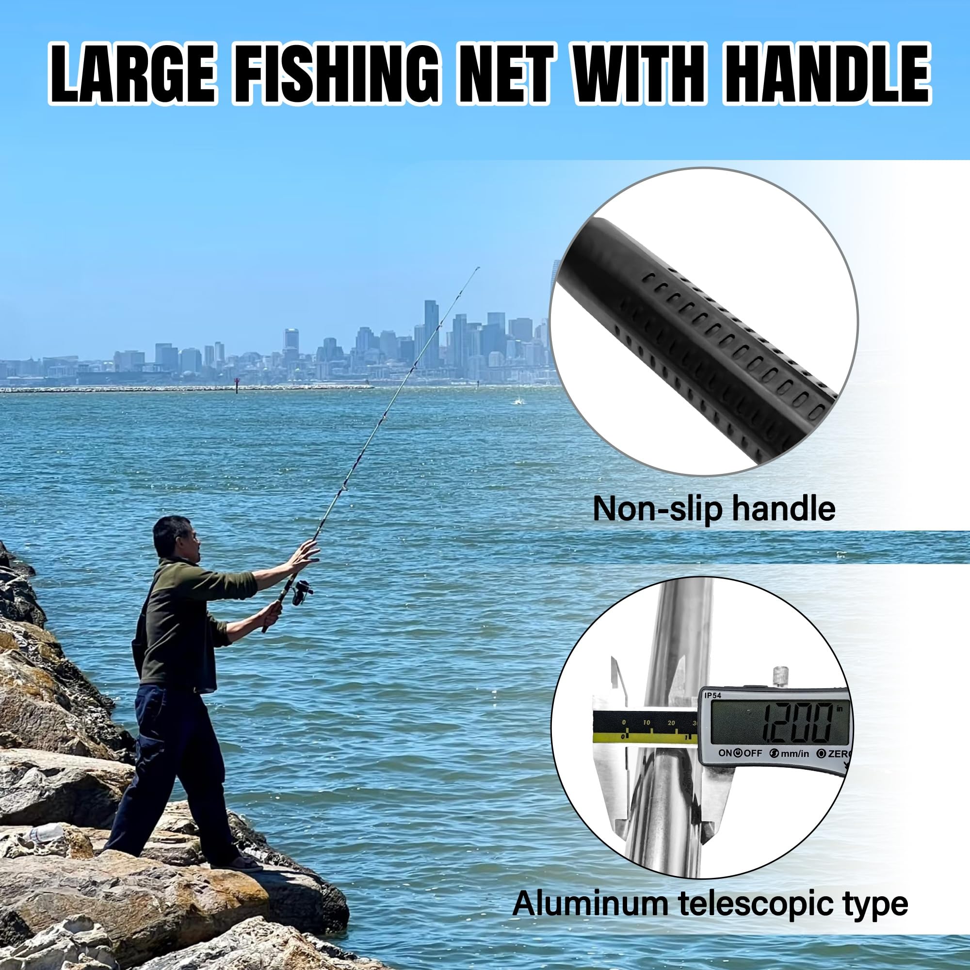 Suitable for saltwater, boat, canoe, kayak and inshore fishing