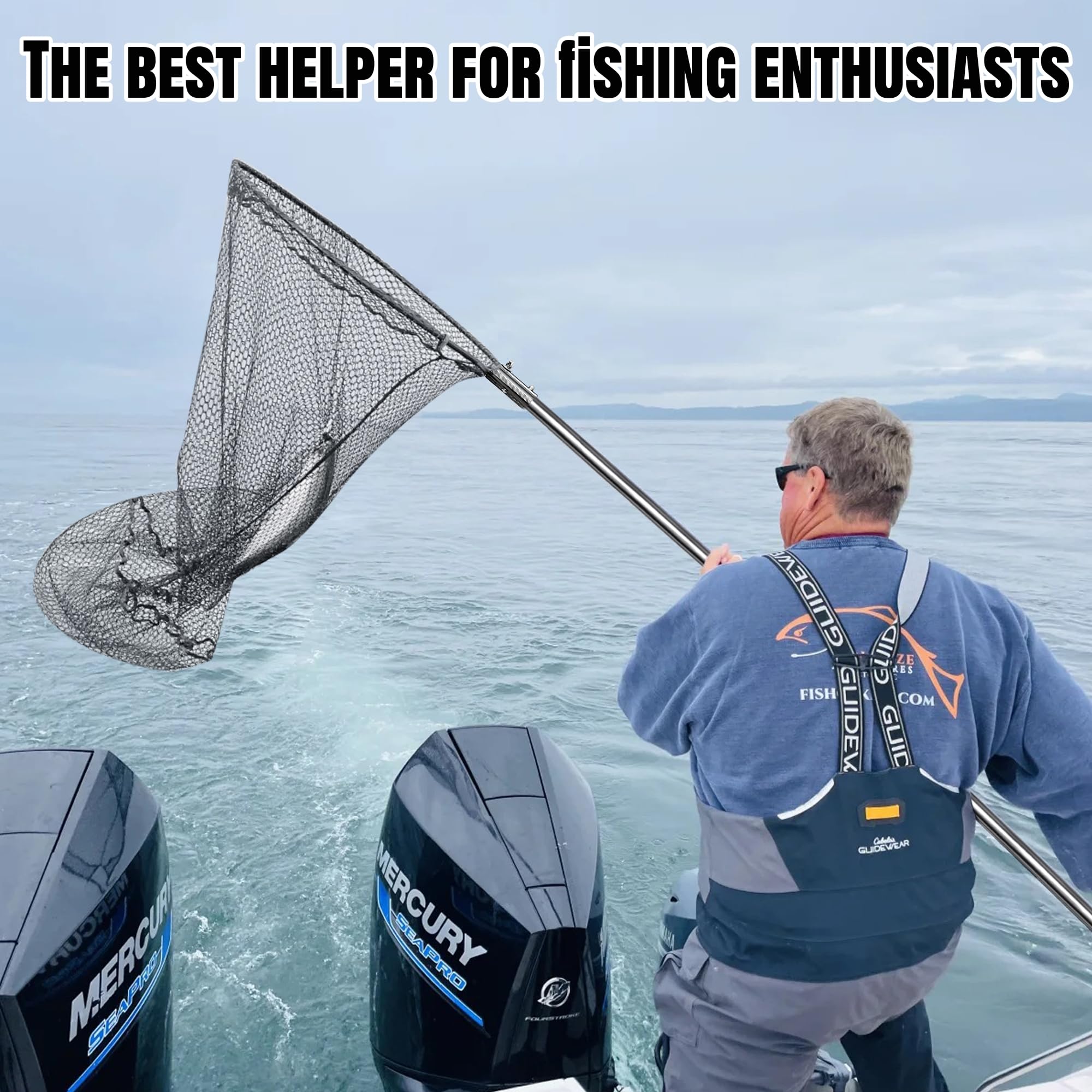 Telescoping aluminum handle extends from 67 to 100 inches
