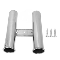 aqxreight fishing rod rack tube close-up showing smooth stainless steel