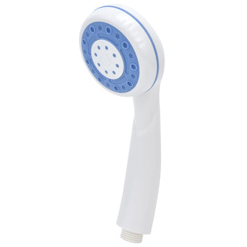 aqxreight portable outdoor shower side view with spray ready for quick rinses
