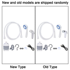 aqxreight portable outdoor shower USB charging port highlights convenient recharge on trips