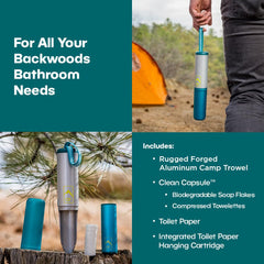 AR Packout baggies tucked in kit support Leave No Trace waste handling.