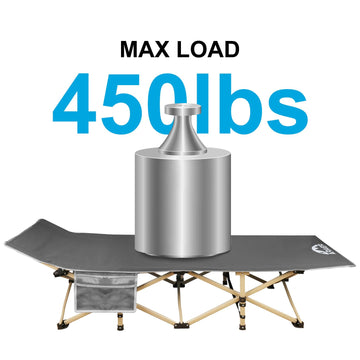 ARAER portable cot in a compact carry bag for easy car trips.