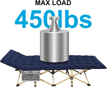 ARAER camping cot folded in carry bag for easy transport
