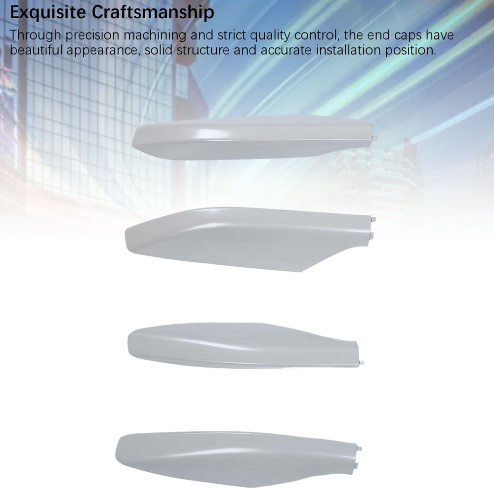 Aramox four-pack color-matched end caps restore a pristine rail appearance.