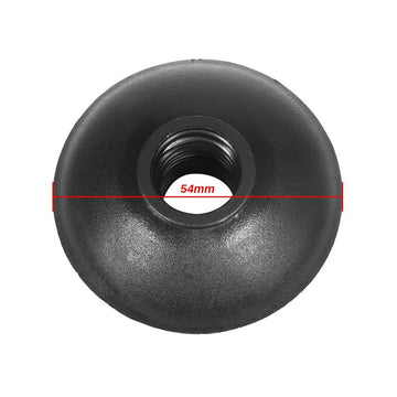 Aramox black round basket prevents pole snagging on uneven terrain